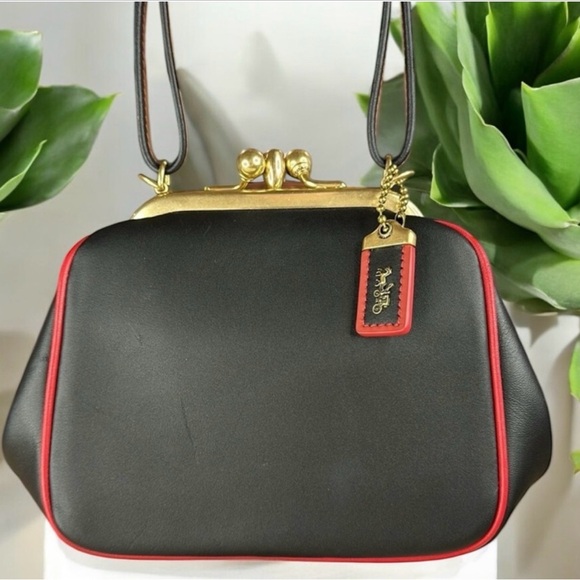 Coach New Black and Red Mickey Mouse Shoulder Bag - Picture 5 of 10